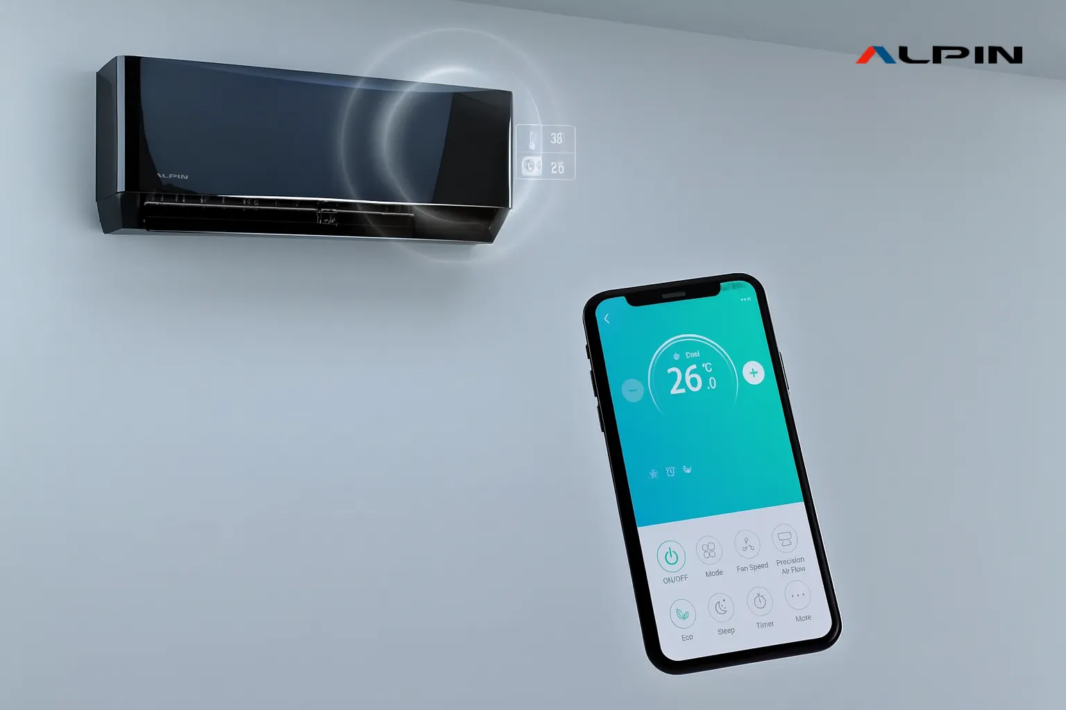 Онлайн управление Чрез вградения Wi-Fi адаптер управлявате Smart
