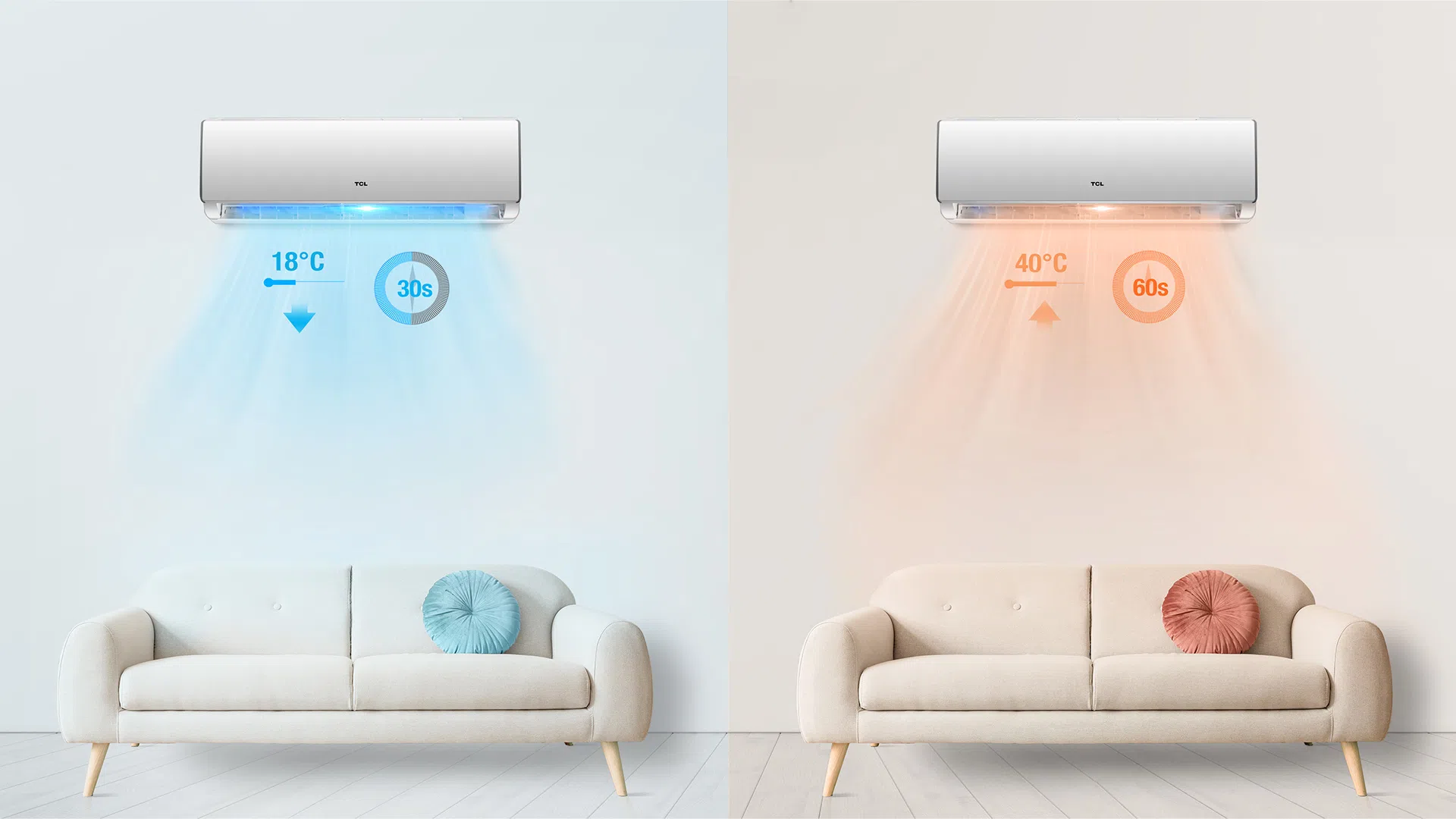 Интелигентни функции на TCL T‑PRO Gentle Cool Ocarina