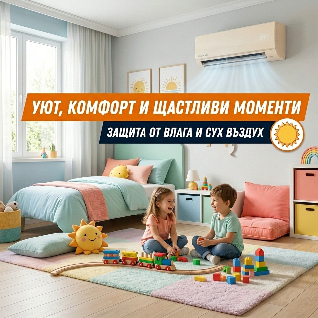 Уют, комфорт и щастливи моменти. Защита от влага и сух въздух.