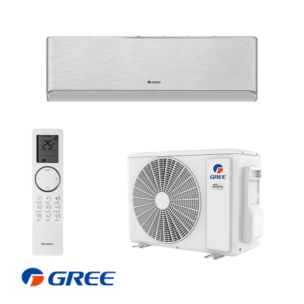 Инверторен климатик Gree Airy Silver GWH09AVCXB-K6DNA1B, 9 000 BTU, A+++/A++, R32