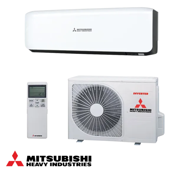 Инверторен климатик Mitsubishi Heavy Industries SRK20ZS-WB + SRC20ZS-W, Black & White, Premium, 7 000 BTU, A+++/A++, 19 dB, R32