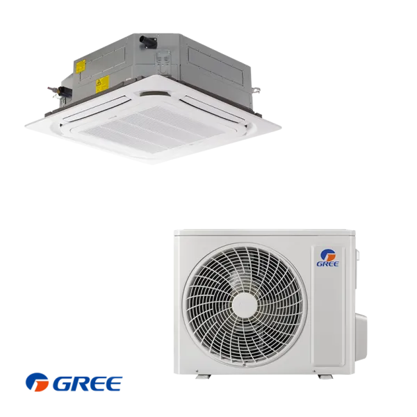 Касетъчен климатик Gree GUD35T1 + GUD35W1/NhA-S – 12 000  BTU, 3.5 kW, A++, 4-посочен въздушен поток
