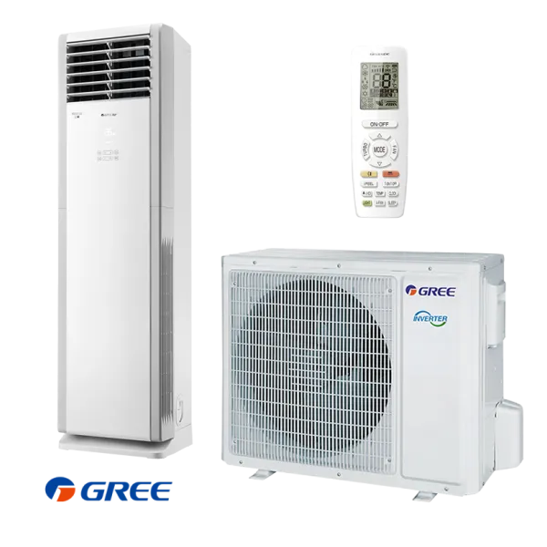 Колонен инверторен климатик Gree T-FRESH GVH48ALXH-K6DNC7A, 48 000 BTU, A+/A, R32, Wi-Fi