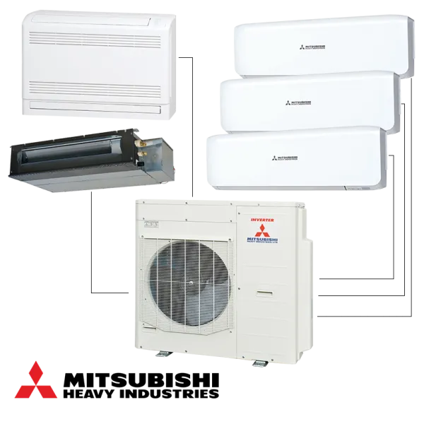 Външно тяло на мултисплит система Mitsubishi Heavy Industries SCM100ZS-W, 36 000 BTU
