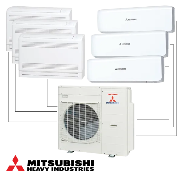 Външно тяло на мултисплит система Mitsubishi Heavy Industries SCM125ZM-S, 42 000 BTU