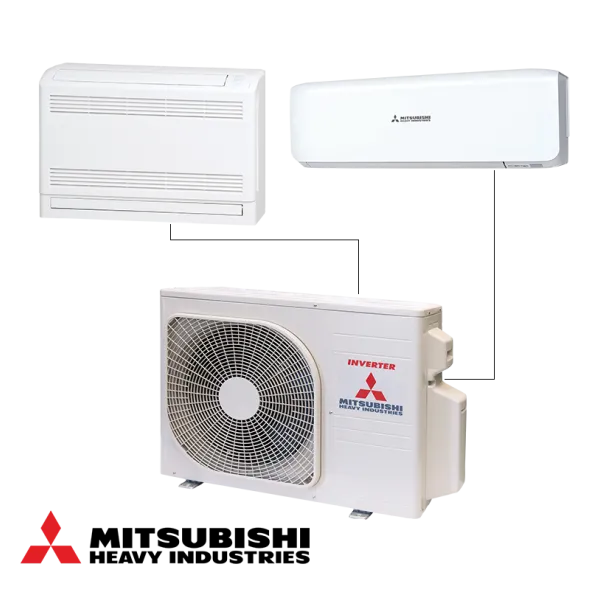 Външно тяло на мултисплит система Mitsubishi Heavy Industries SCM45ZS-W, 15 000 BTU