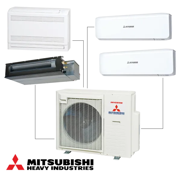Външно тяло на мултисплит система Mitsubishi Heavy Industries SCM80ZS-W, 30 000 BTU